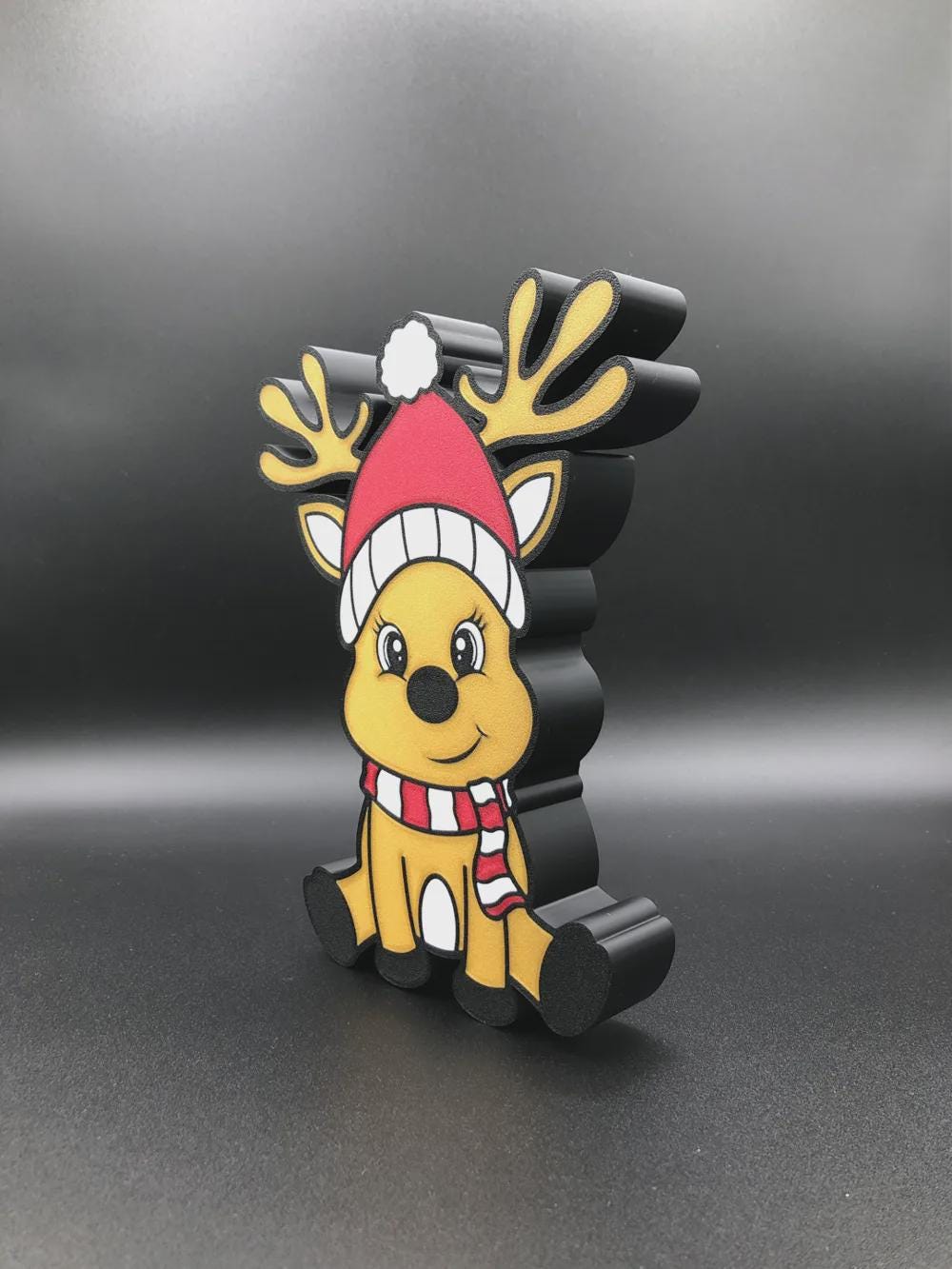 Weihnachten Lebkuchen Rentier LED Lampe - Leuchtbox