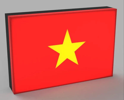 Flagge Vietnam LED Lampe - Leuchtbox