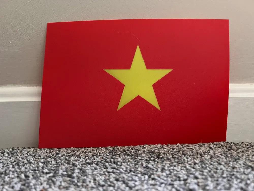Flagge Vietnam LED Lampe - Leuchtbox