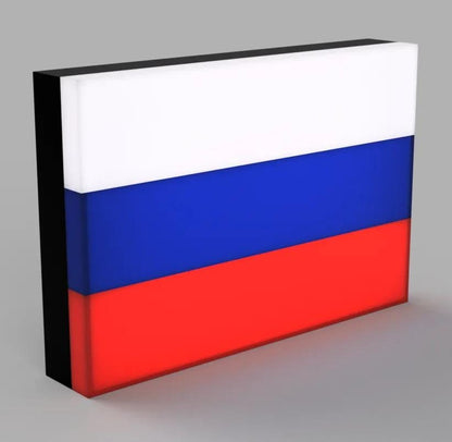 Flagge Russland LED Lampe - Leuchtbox