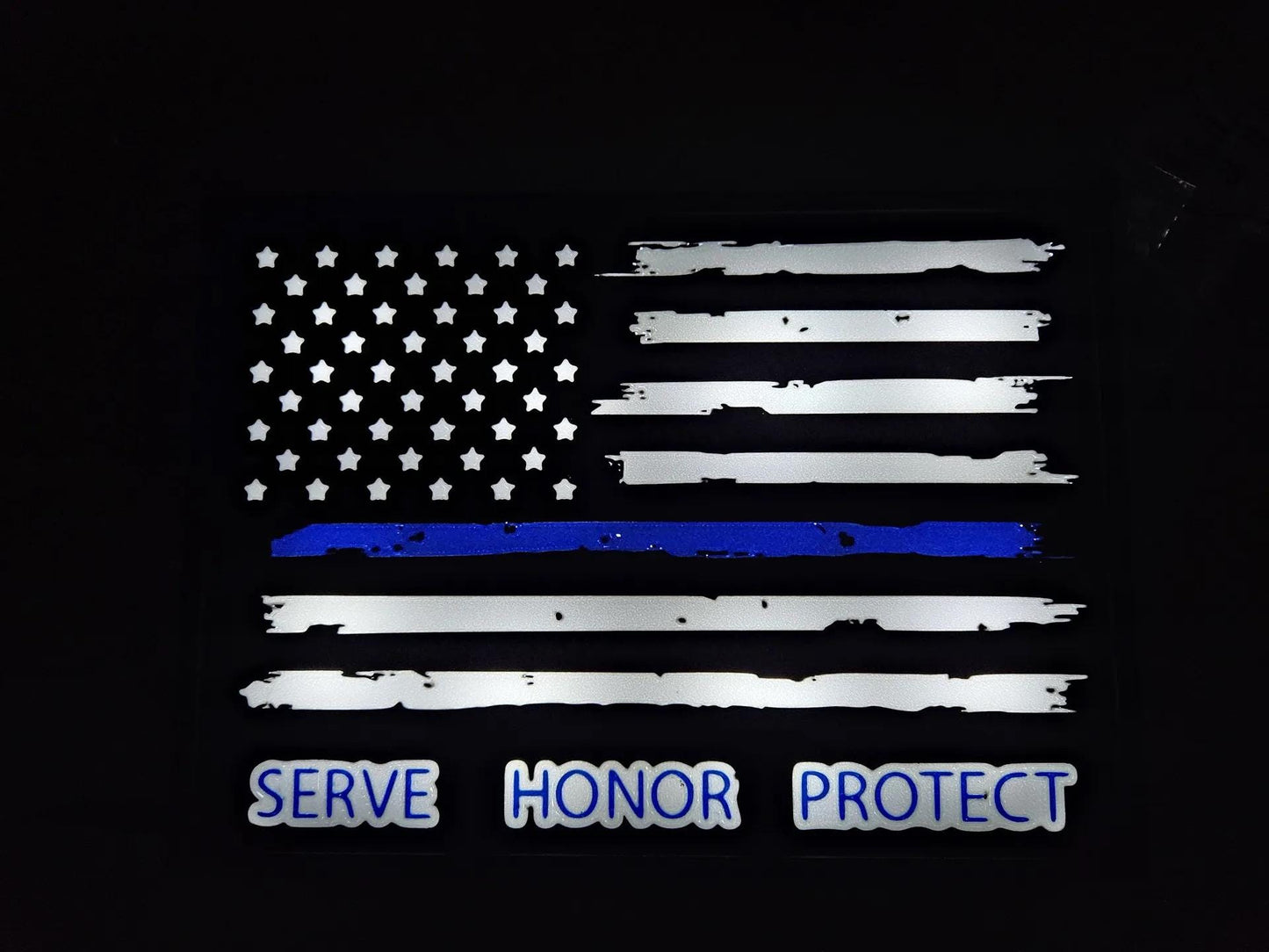 Flagge USA Serve Honor Protect LED Lampe - Leuchtbox