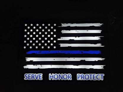 Flagge USA Serve Honor Protect LED Lampe - Leuchtbox
