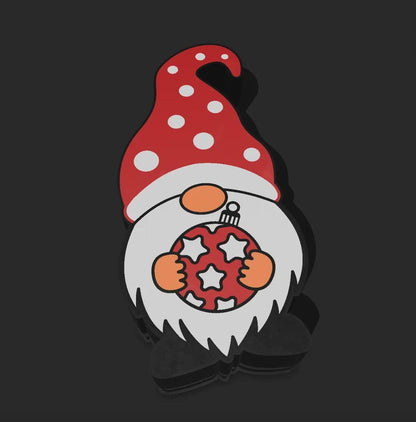 Weihnachten Gnome LED Lampe - Leuchtbox