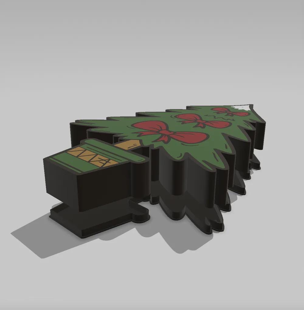 Weihnachten Weihnachtsbaum LED Lampe - Leuchtbox