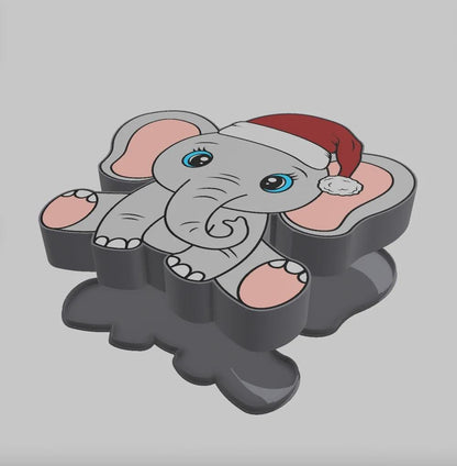 Weihnachten Elefant LED Lampe - Leuchtbox