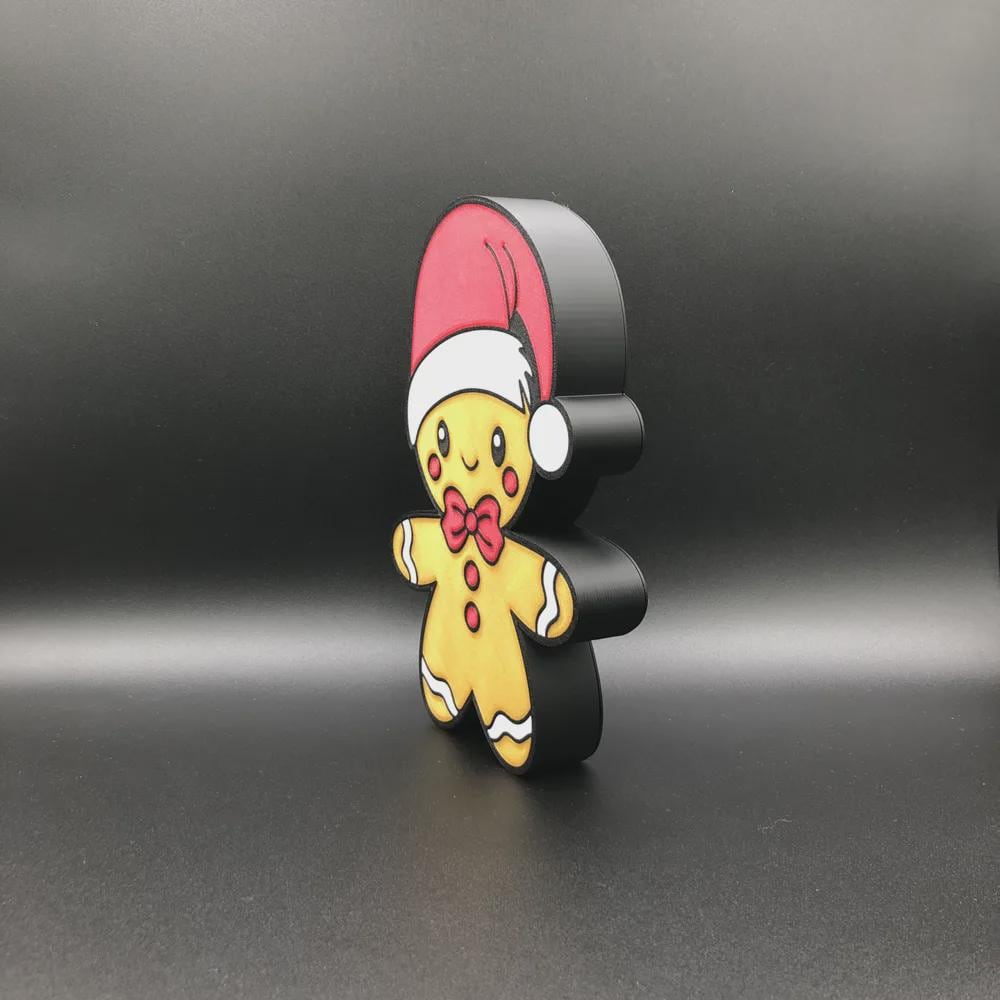 Weihnachten Lebkuchen LED Lampe - Leuchtbox