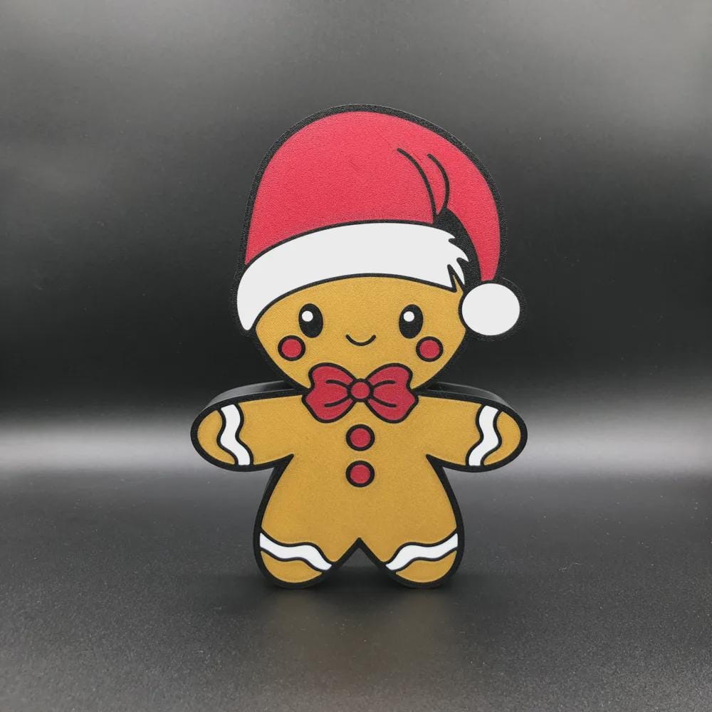 Weihnachten Lebkuchen LED Lampe - Leuchtbox