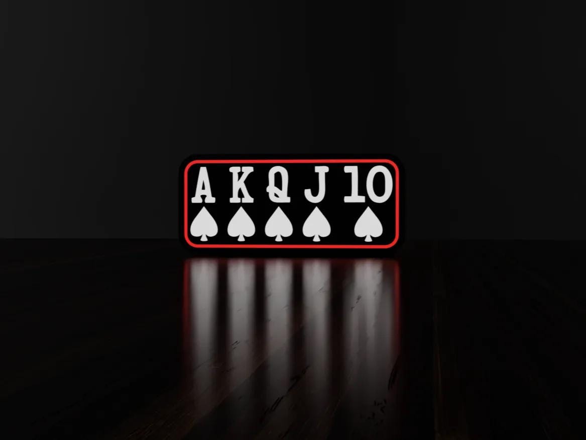 Spielkarten LED Lampe - Leuchtbox