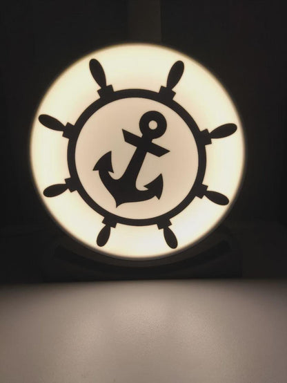 Boot Anker Kapitän LED Lampe - Leuchtbox