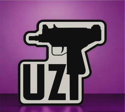 Waffe Air Soft Uzi LED Lampe - Leuchtbox