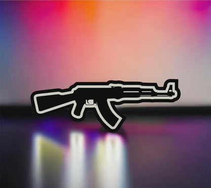 Waffe Air Soft AK-47 LED Lampe - Leuchtbox
