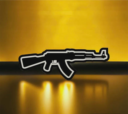 Waffe Air Soft AK-47 LED Lampe - Leuchtbox