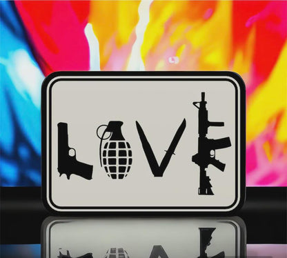 Waffe Air Soft LOVE LED Lampe - Leuchtbox
