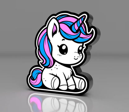 Tier Einhorn LED Lampe - Leuchtbox