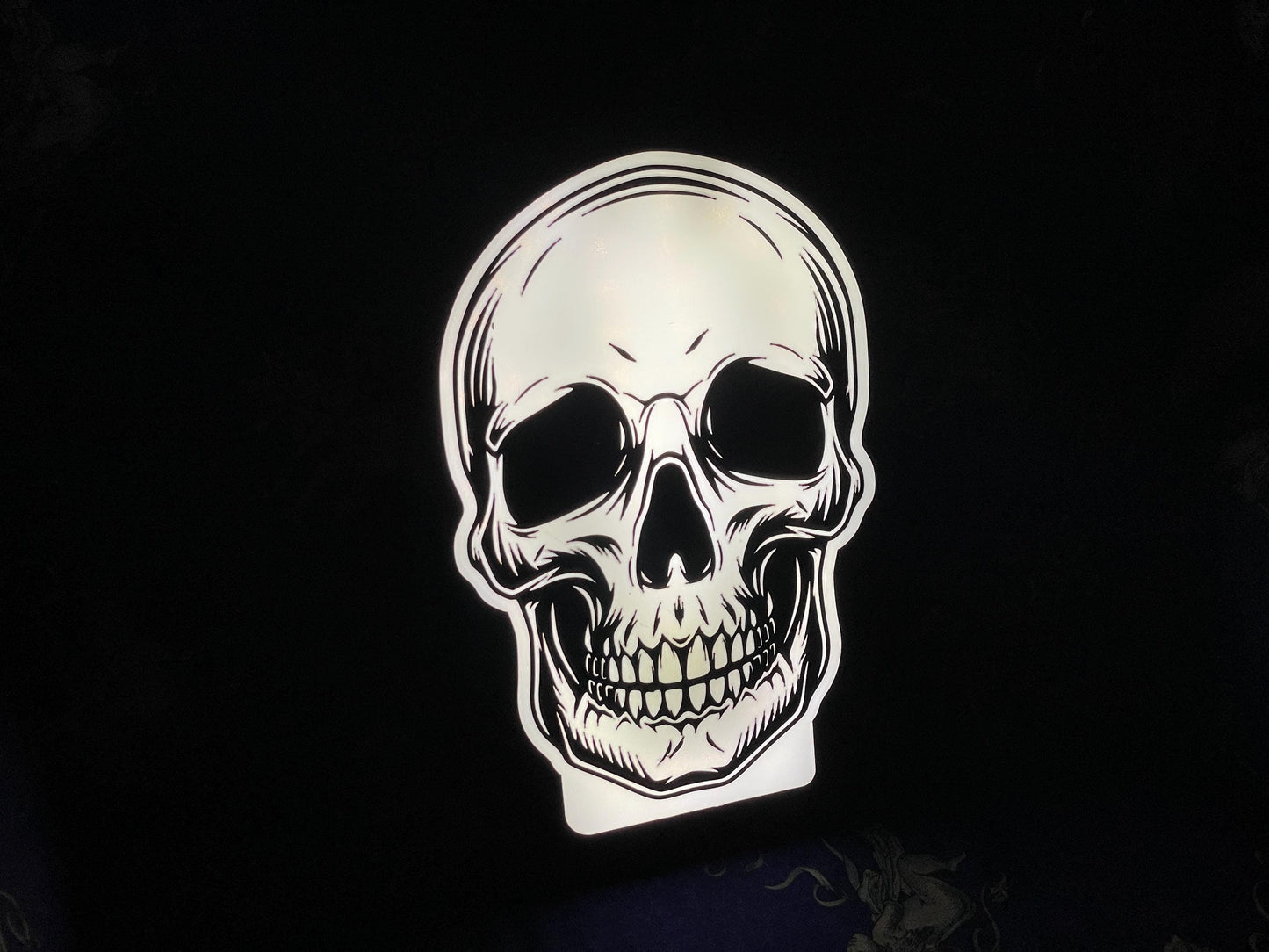 Halloween Totenkopf LED Lampe - Leuchtbox