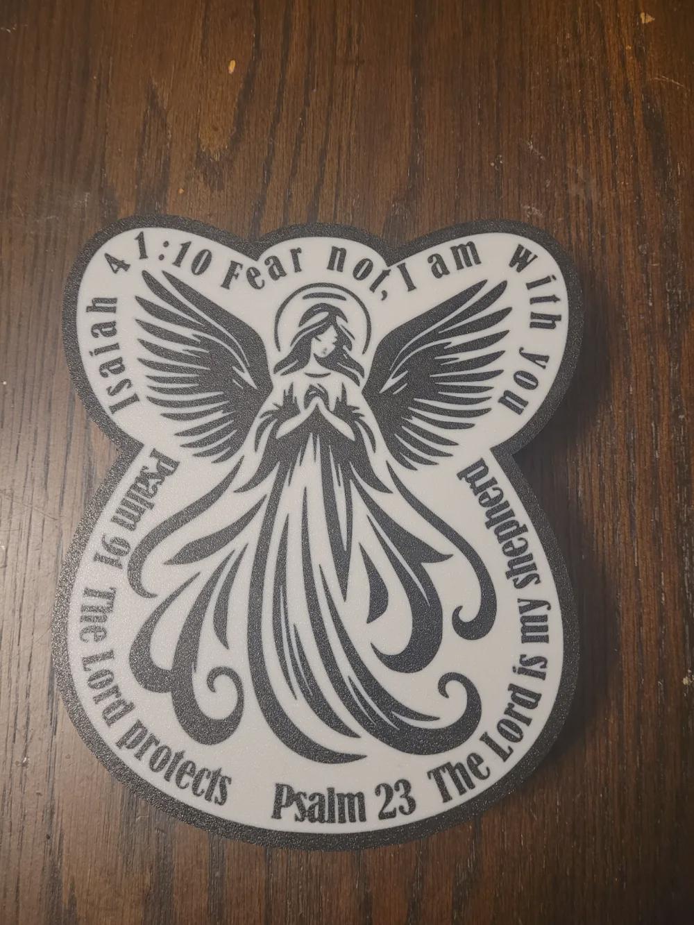 Glaube Jesus Engel mit Bibel Christ LED Lampe - Leuchtbox