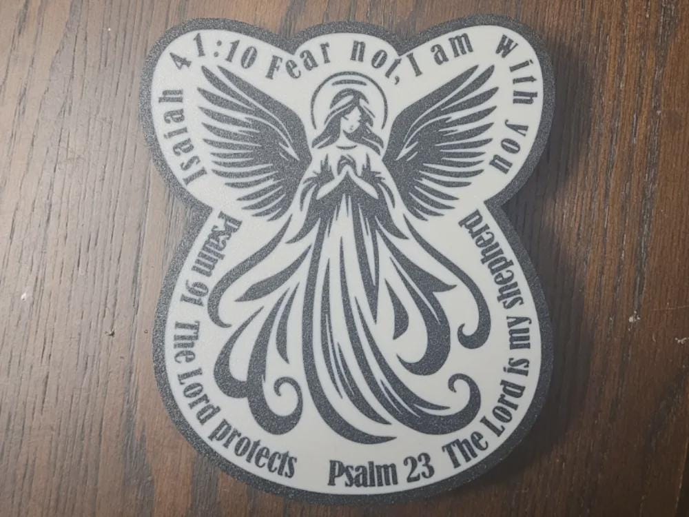 Glaube Jesus Engel mit Bibel Christ LED Lampe - Leuchtbox