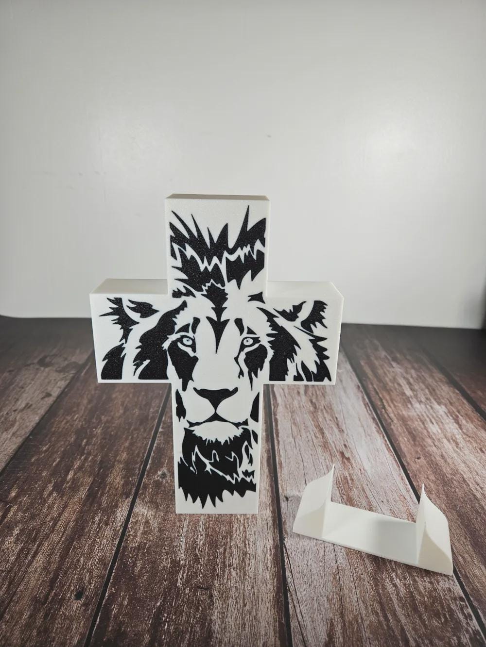 Glaube Jesus Kreuz Löwe LED Lampe - Leuchtbox