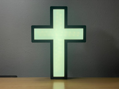 Glaube Jesus Kreuz LED Lampe - Leuchtbox