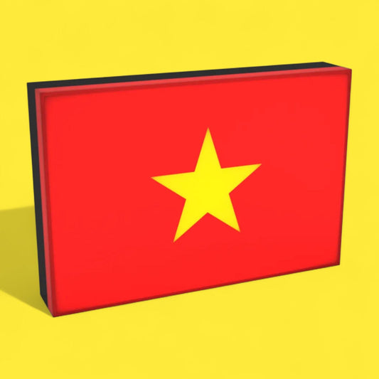 Flagge Vietnam LED Lampe - Leuchtbox