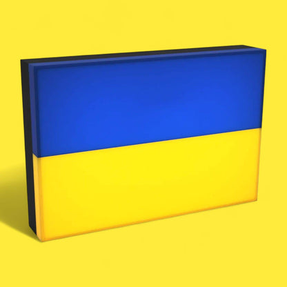 Flagge Ukraine LED Lampe - Leuchtbox