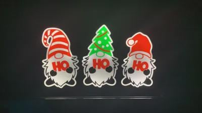Weihnachten Gnome LED Lampe - Leuchtbox