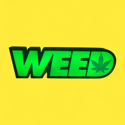 Weed 420 LED Lampe - Leuchtbox