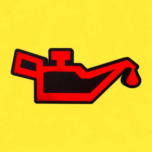 Warnleuchte Öldruck Rot Auto LED Lampe - Leuchtbox