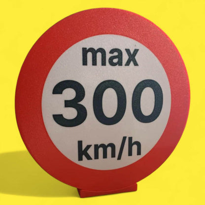 Auto 300KMH Verkehrszeichen LED Lampe - Leuchtbox