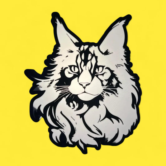 Tier Katze Maine Coon LED Lampe - Leuchtbox