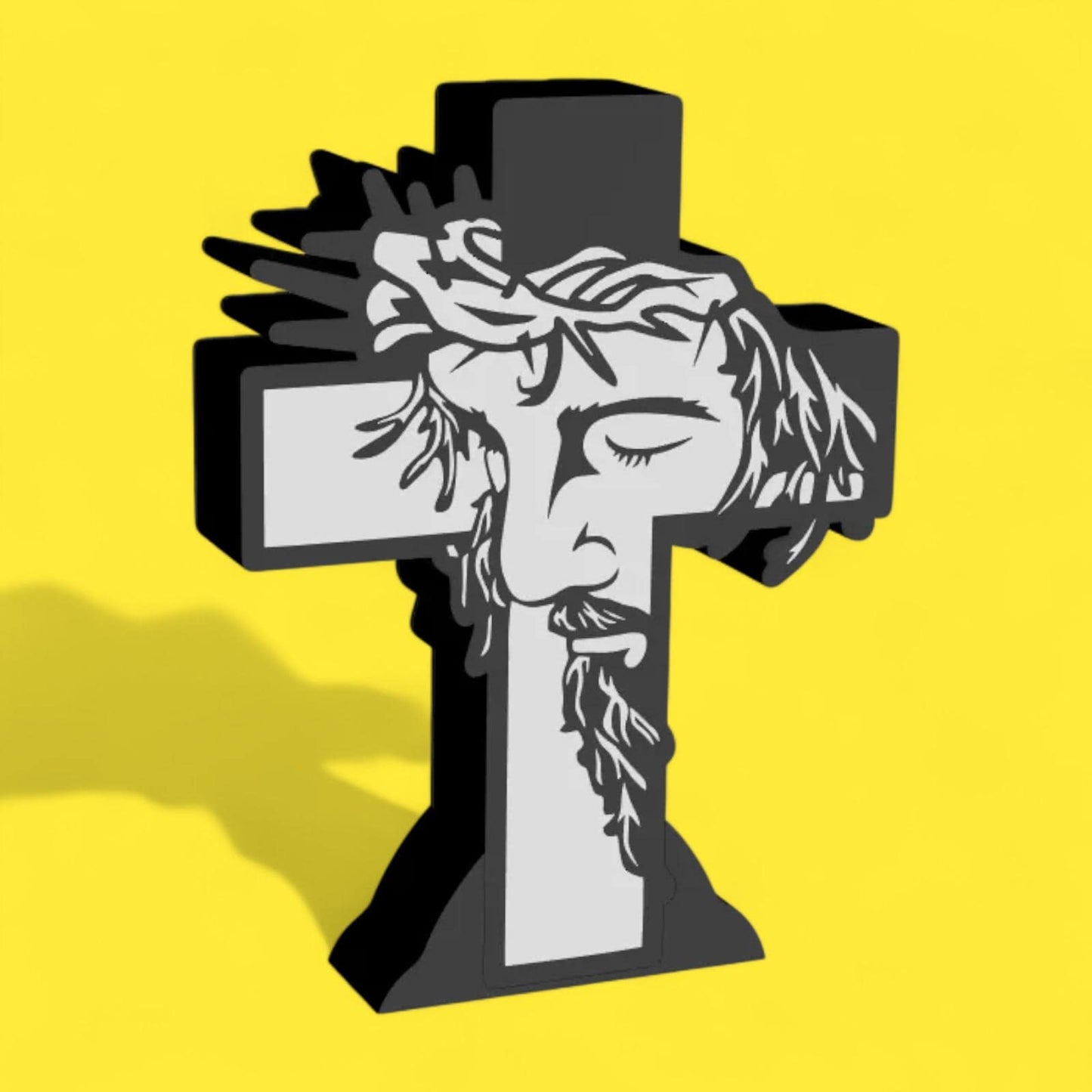 Glaube Jesus Kreuz LED Lampe - Leuchtbox