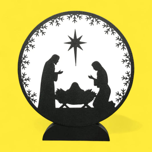 Glaube Jesus Krippe LED Lampe - Leuchtbox