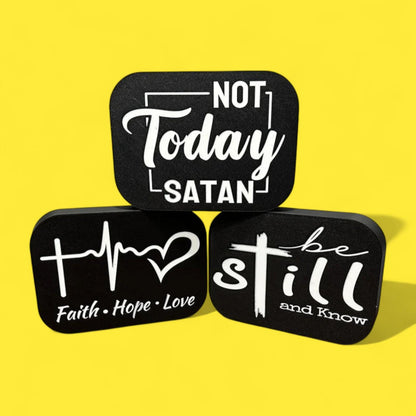 Glaube Jesus Be Still and Know LED Lampe - Leuchtbox