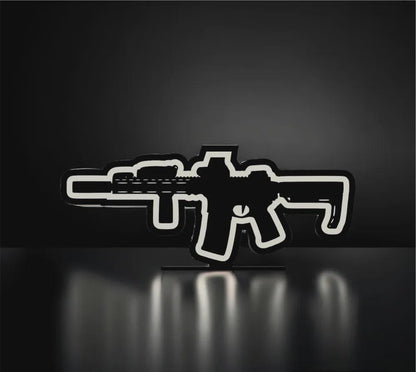 Waffe Air Soft Sturmgewehr LED Lampe - Leuchtbox