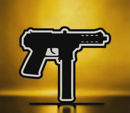 Waffe Air Soft Tec-9 LED Lampe - Leuchtbox