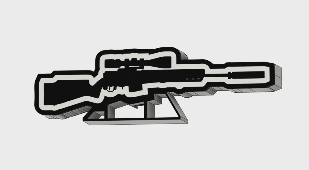 Waffe Air Soft Sniper LED Lampe - Leuchtbox