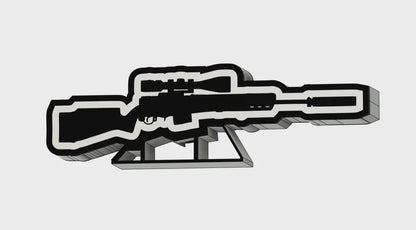 Waffe Air Soft Sniper LED Lampe - Leuchtbox