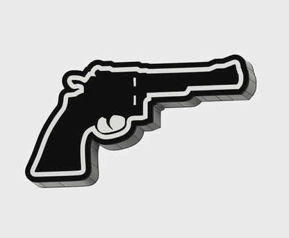 Waffe Air Soft Revolver LED Lampe - Leuchtbox