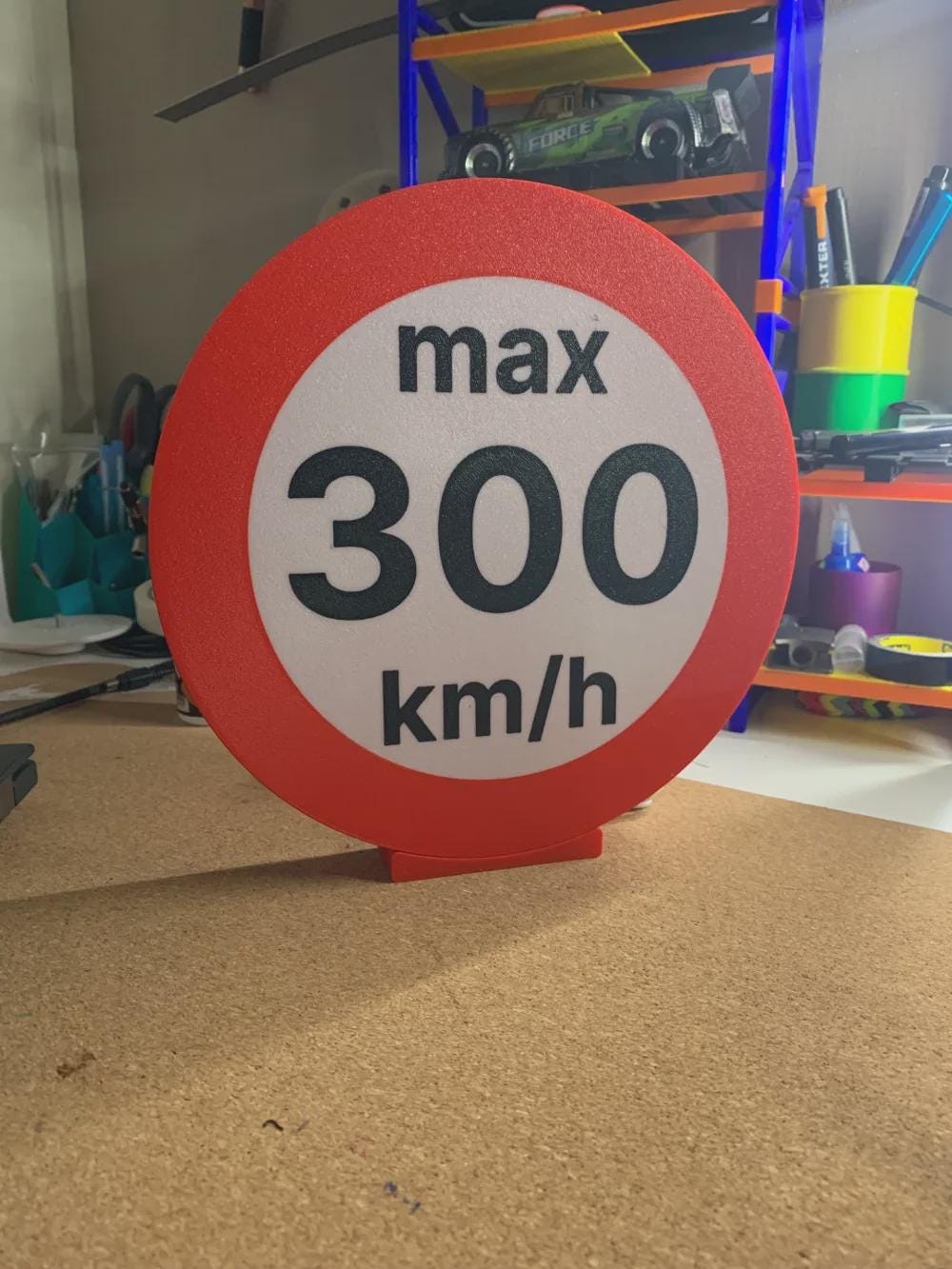 Auto 300KMH Verkehrszeichen LED Lampe - Leuchtbox