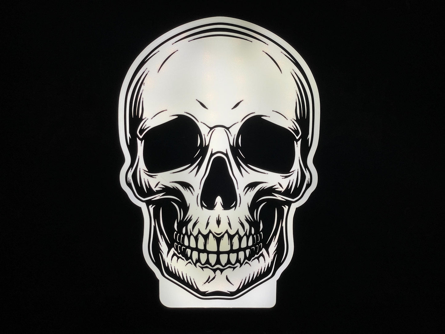 Halloween Totenkopf LED Lampe - Leuchtbox