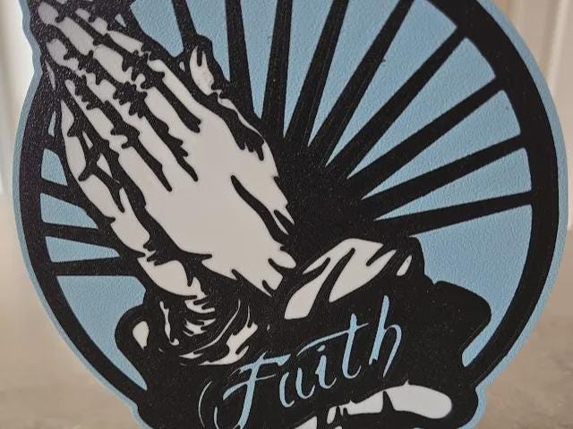 Glaube Jesus Faith LED Lampe - Leuchtbox