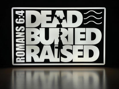 Glaube Jesus Roman 6:4 LED Lampe - Leuchtbox