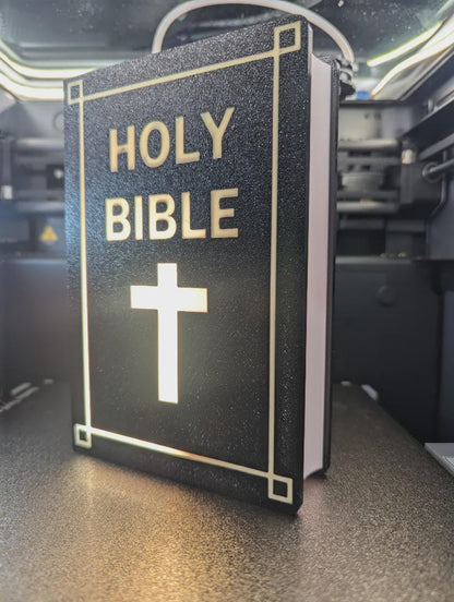 Glaube Jesus Bibel Buch LED Lampe - Leuchtbox