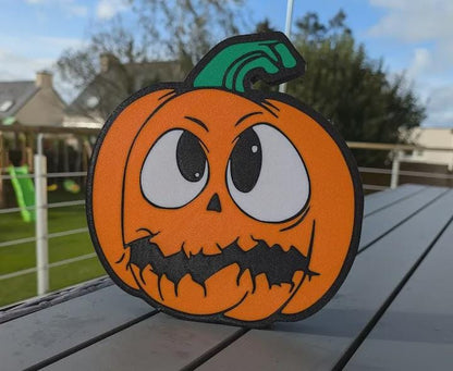 Halloween Dümmlicher Kürbis LED Lampe - Leuchtbox