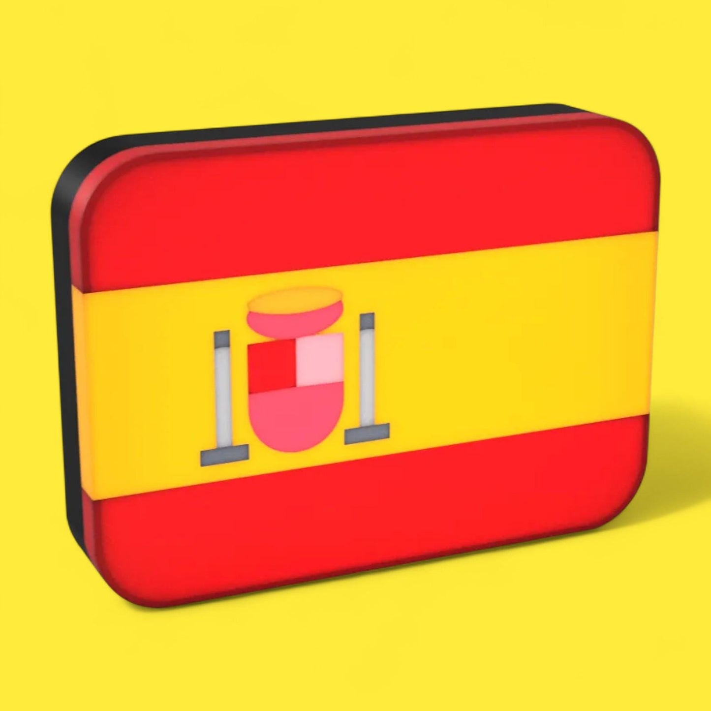 Flagge Spanien LED Lampe - Leuchtbox