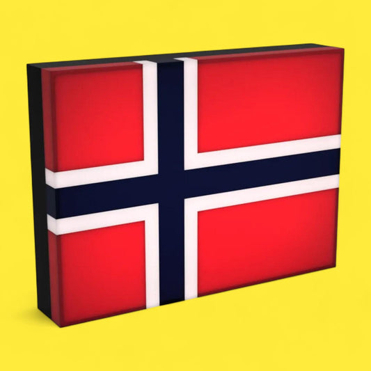 Flagge Norwegen LED Lampe - Leuchtbox