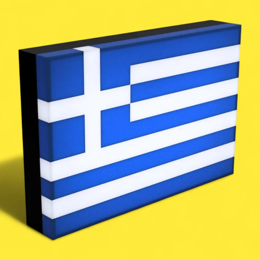 Flagge Griechenland LED Lampe - Leuchtbox