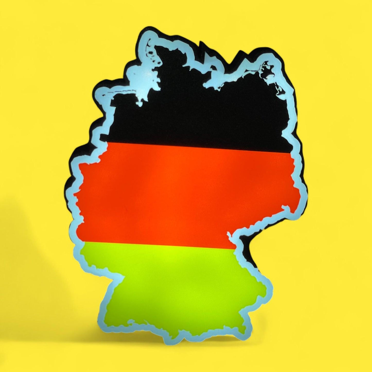 Flagge Deutschland Umriss LED Lampe - Leuchtbox