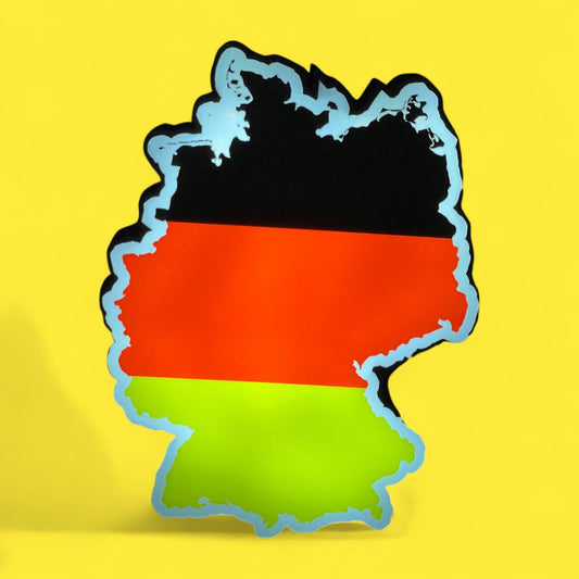 Flagge Deutschland Umriss LED Lampe - Leuchtbox