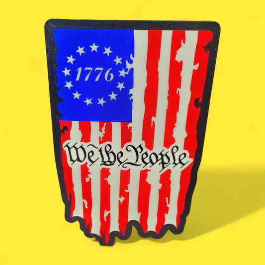 Flagge USA We The People LED Lampe - Leuchtbox